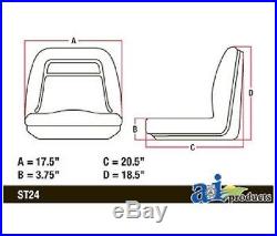 (1) HIGH BACK Seat for John Deere Gator Gas & Diesel Models 4x2 4x4 HPX & TH 6x4