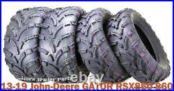 13-19 John-Deere GATOR RSX850 860 ATV Tire Set WANDA 25x8-12 25x10-12 lit Mud