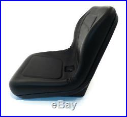 (2) Black HIGH BACK SEATS with Pivot Rod Brackets for John Deere Gator 4x2 & 6x4
