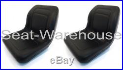 (2) Black HIGH BACK Seats for John Deere Gator XUV 620i, 850D, 550, 550, #AIB2