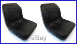 (2) Black HIGH BACK Seats for John Deere Gator XUV 620i, 850D, 550, 550 S4 UTV