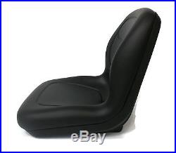 (2) Black HIGH BACK Seats for John Deere Gator XUV 620i, 850D, 550, 550 S4 UTV
