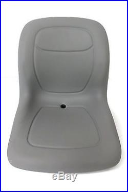(2) Grey HIGH BACK SEATS w PIVOT ROD & ARM REST John Deere Gator CS CX Utility