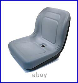 (2) Grey HIGH BACK Seats for John Deere Gator XUV 620i, 850D, 550, 550 S4 UTV
