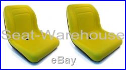 (2) New Yellow HIGH BACK SEATS John Deere GATORS Fits Many Makes & Models #AI2