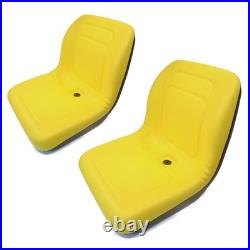 (2) Yellow HIGH BACK Seats for John Deere Gators E-Gator CS CX 4x4 Trail HPX TE