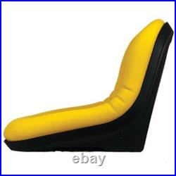 (2) Yellow High Back Seat fit Fits John Deere Riding Mowers Tractor 425, 445 (2) Yellow High Back Seat fit Fits John Deere Riding Mowers Tractor 425, 445