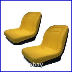 (2) Yellow High Back Seat fit John Deere Gator TX, Gator XUV, Gator 4x2 HPX, 4x4