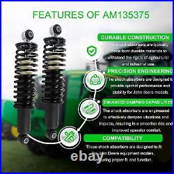 2Pcs AM135375 Rear Coil-over Spring Shocks Absorber Fits John Deere Gator HPX