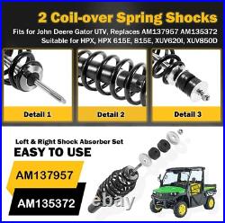 2Pcs AM137957 Front Shock Absorber Kit Fits John Deere Gator HPX, HPX 615E, 815E