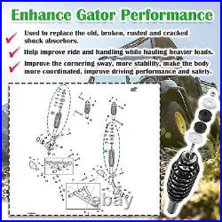 2Pcs AM137957 Front Shock Absorber Kit Fits John Deere Gator HPX, HPX 615E, 815E 2Pcs AM137957 Front Shock Absorber Kit Fits John Deere Gator HPX, HPX 615E, 815E