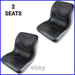 (2pcs) AM126149 Black Gator Seat withDrain Hole M-Gator, E, Turf, TX 4X2, TH, 6X4+
