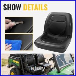 2x Black Seats For John Deere Gator TX 4X2 HPX 4X4 6X4 TRAIL TH 6X4 550 #VG12160