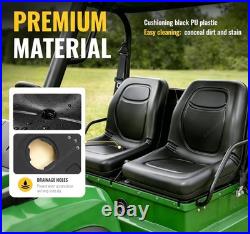 2x Black Seats For John Deere Gator TX 4X2 HPX 4X4 6X4 TRAIL TH 6X4 550 #VG12160