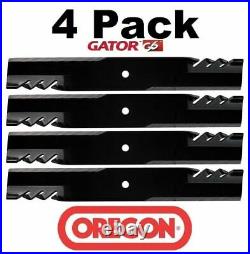 4 Pack Oregon 396-709 G6 Gator Blade Fits John Deere AM100946 AM100991 AM37979