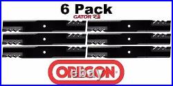 6 Pack Oregon 396-709 G6 Gator Blade for John Deere M112991 M82408 M83459 M84472