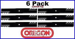 6 Pack Oregon 396-730 G6 Gator Mulcher Blade for John Deere TCU15881 M144196