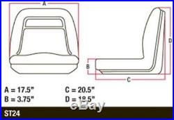 AM129969 VG11696 Two 18 High Back Seats For John Deere Gator 4x2 6x4 UTV Trail
