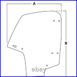 AM137458 Replacement RH Door Glass Fits John Deere Fits Gator A3 XUV 4X2