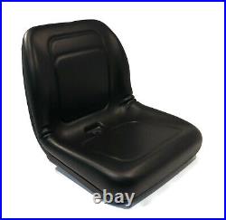 Black High Back Seat for John Deere 335, 345, 415, 425, 445, 455, 1642 V-Twin G