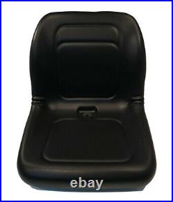 Black High Back Seat for John Deere 335, 345, 415, 425, 445, 455, 1642 V-Twin G