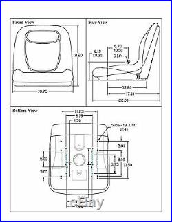 Camo XB180 HIGH BACK SEAT for John Deere GATORS Made in USA by MILSCO #IO