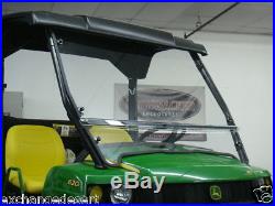 Clear LEXAN WINDSHIELD + Q C Clamps JOHN DEERE GATOR UTV's New