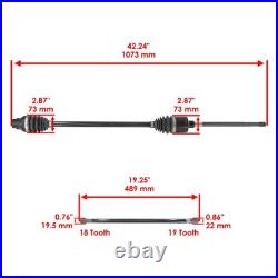 Drive Shaft & Bearings Couplings For John Deere Gator Military 4X4 A2 A3 XUV625i