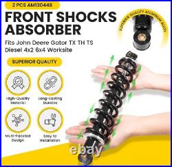 For John Deere 4X2 6X4 TH TS TX Gator Original Front Shock Absorber AM130448 2pc