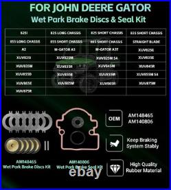 For John Deere Gator AM148465 Wet Brake Disk Kit+AM140806 Parking Brake Seal Kit