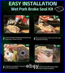 For John Deere Gator AM148465 Wet Brake Disk Kit+AM140806 Parking Brake Seal Kit