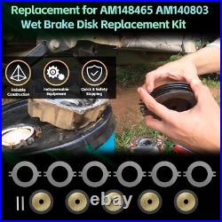 For John Deere Gator Utility XUV 625 825 835 855 865 AM148465 Wet Brake Disk Kit