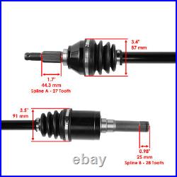 For John Deere Gator XUV 825M S4 PC13308 PC13309 Rear Left and Right Axles