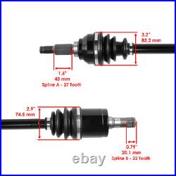 Front Left & Right CV Axles For John Deere Gator Xuv 825M S4 Pc13308 Pc13309
