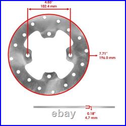 Front & Rear Brake Disc Rotors with Brake Pads for John Deere Gator XUV550 RSX850i