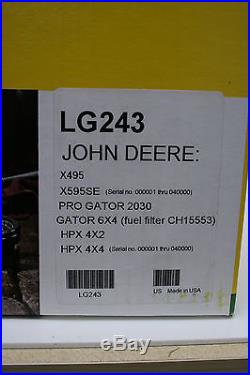 Genuine John Deere Diesel Gator Home Service Filter Kit LG243 X495 X595 HPX