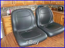 JOHN DEERE GATOR Black HIGH BACK SEATS TRAIL GATOR GAS DIESEL 4X2 4X4 HPX 6X4