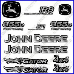 John Deere 855D Decal Kit Utility Vehicle Gator Decals (Power Steering)
