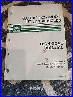 John Deere Gator 4x2 6x4 Utility Vehicles Technical Manual TM1518