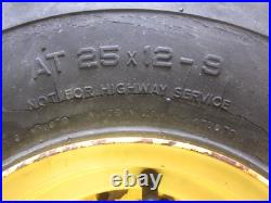 John Deere Gator 6x4 4x2 TS TX Rear Wheel Rim Tire 9x10 AM143569 25x12-9 R90796