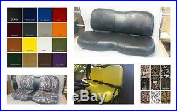John Deere Gator Bench Seat Covers XUV 625i in SOLID BLACK or 45+ Colors