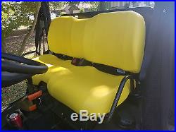 John Deere Gator Bench Seat Covers XUV 855D / S4 in SOLID YELLOW or 45+ Colors