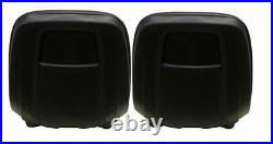 John Deere Gator Pair (2) Black Vinyl Seats Fit 4x2 With Serial # 19551 & UP
