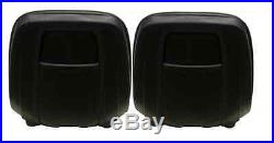 John Deere Gator Pair (2) Black Vinyl Seats fit Turf TX TXTurf Worksite and XUV