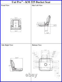 John Deere Gator Pair (2) Yellow Seats Fit E-Gator TH6X4 TE and Trail Series John Deere Gator Pair (2) Yellow Seats Fit E-Gator TH6X4 TE and Trail Series