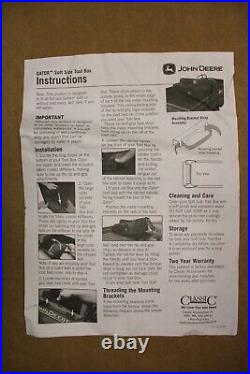 John Deere Gator Soft Side Tool Box, Classic Accessories, Cooler, T & HP Series