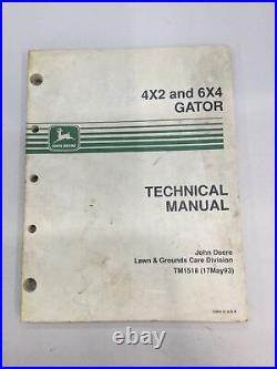 John Deere Gator Technical Manual 4x2 6x4 Tm1518