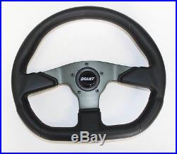 John Deere Gator UTV Grant Black Steering Wheel 13 3/4 x 11 3/4 black spokes