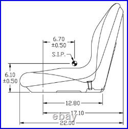 John Deere Gator Yellow Vinyl Seat Fits 4x2 With Serial # 19551 & UP