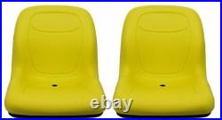 John Deere Pair (2) Yellow Vinyl Seats fits Diesel Gator With Serial # 2298 & UP